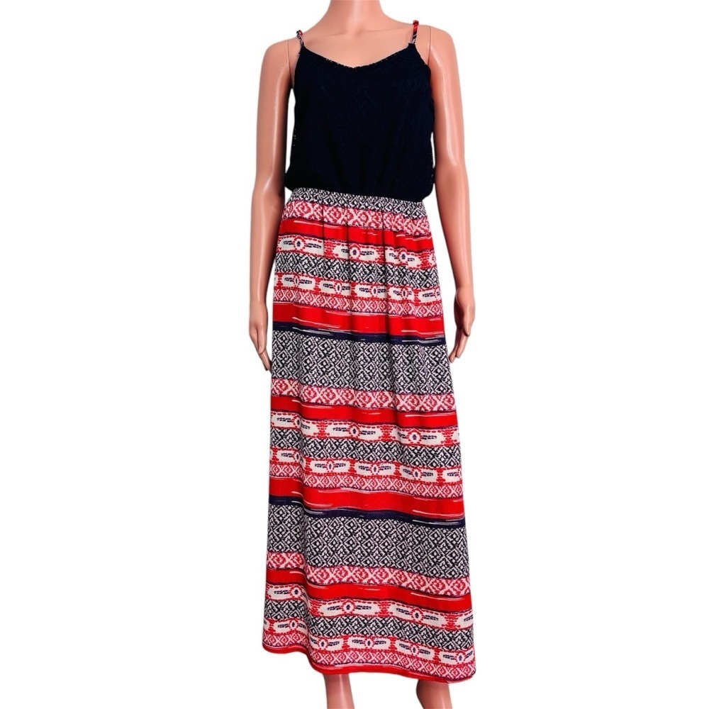 PINK ROSE Tribal Maxi Dress Size Medium